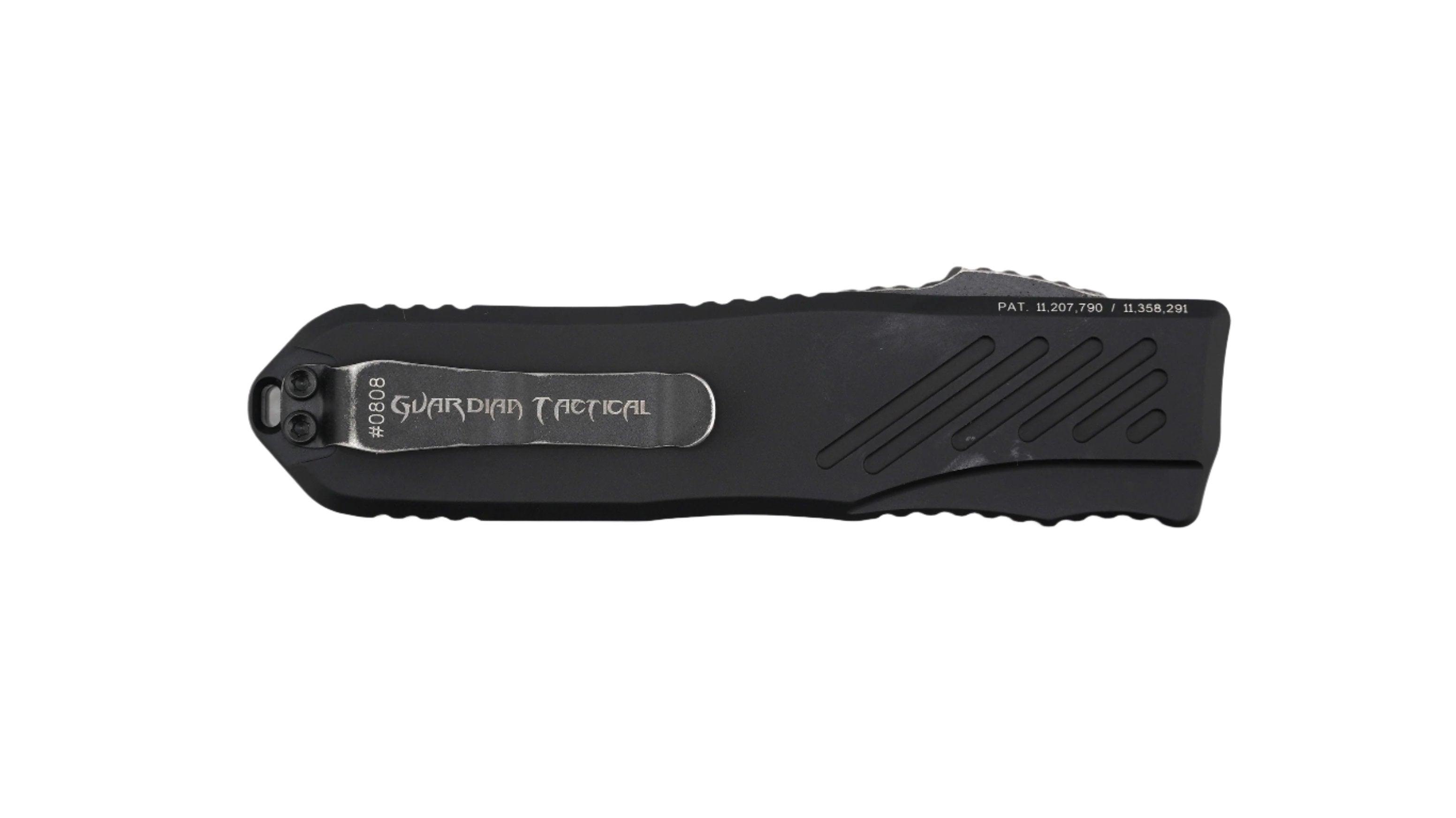 Guardian Tactical RECON-035 G2 Single Edge MagnaCut Dark Stonewash Blade Black Handle - NORTH RIVER OUTDOORS