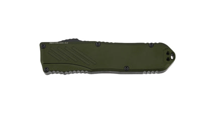 Guardian Tactical RECON-035 G2 Single Edge MagnaCut Two Tone Black Blade OD Green Handle - NORTH RIVER OUTDOORS