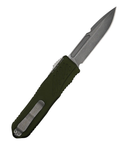 Guardian Tactical RECON-035 G2 Single Edge MagnaCut Stonewash Blade OD Green Handle - NORTH RIVER OUTDOORS