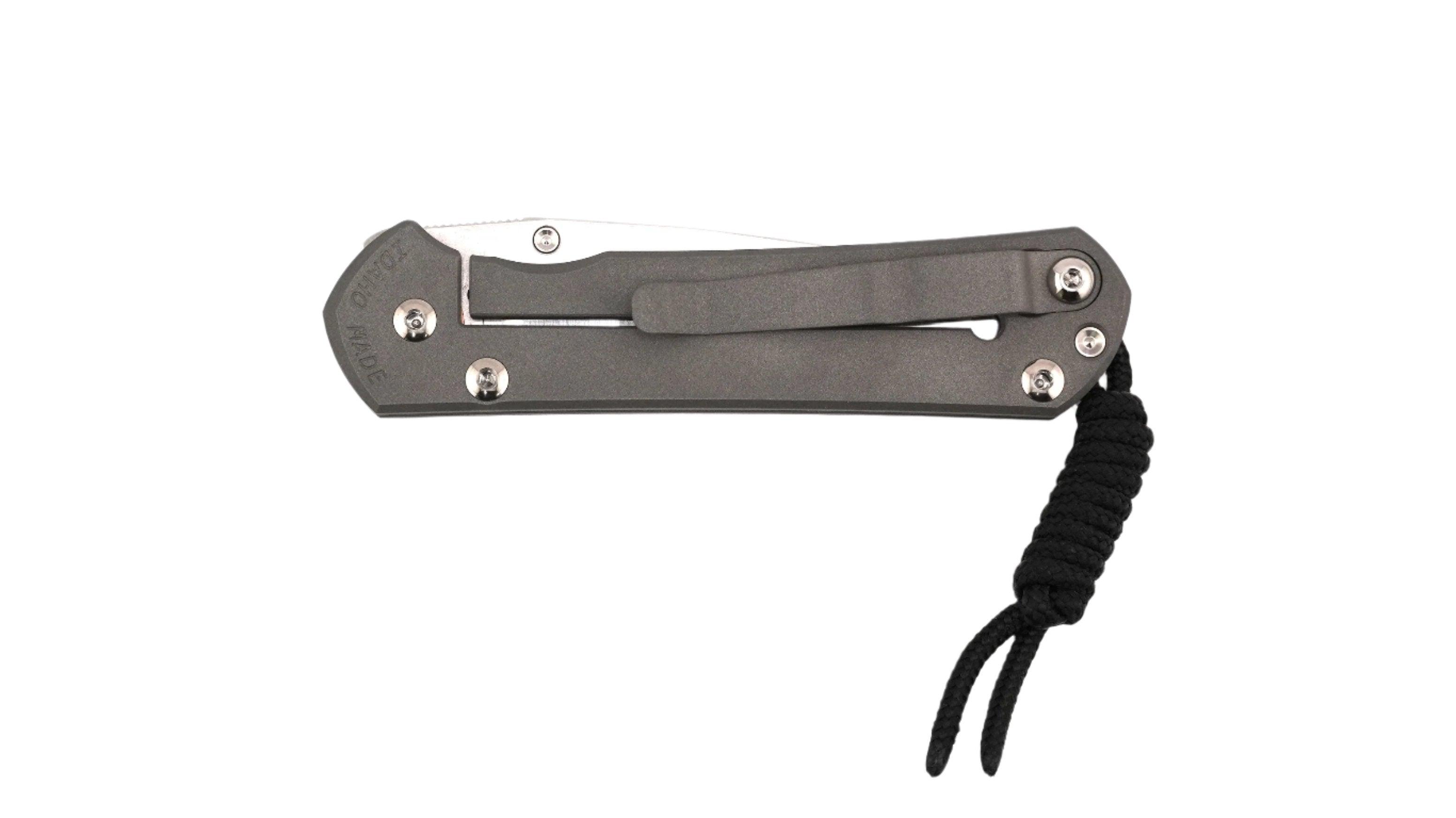 Chris Reeve Small Sebenza 31 Unique Graphic MagnaCut Satin-Polished Blade (S31-1400-0004-B) - NORTH RIVER OUTDOORS