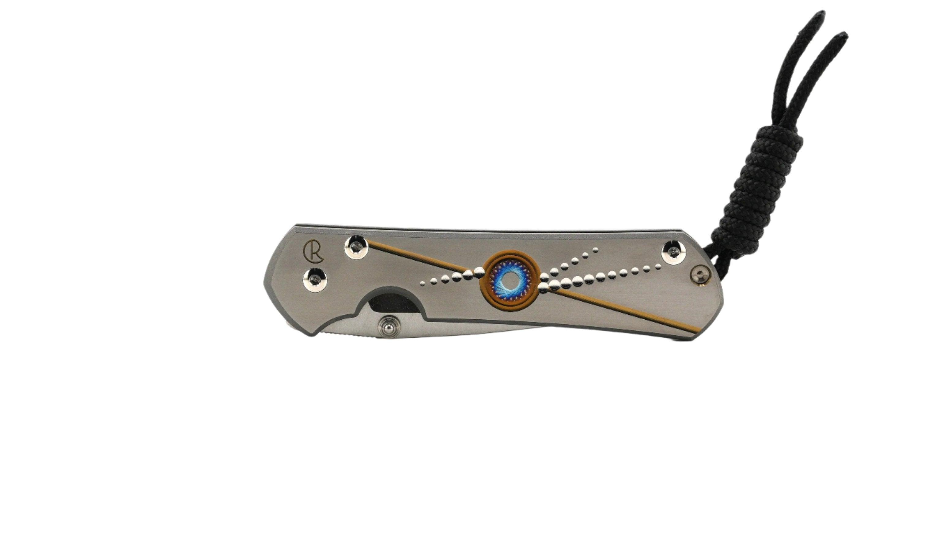 Chris Reeve Small Sebenza 31 Unique Graphic Magnacut Satin-Polished Blade (S31-1400-0004-A) - NORTH RIVER OUTDOORS