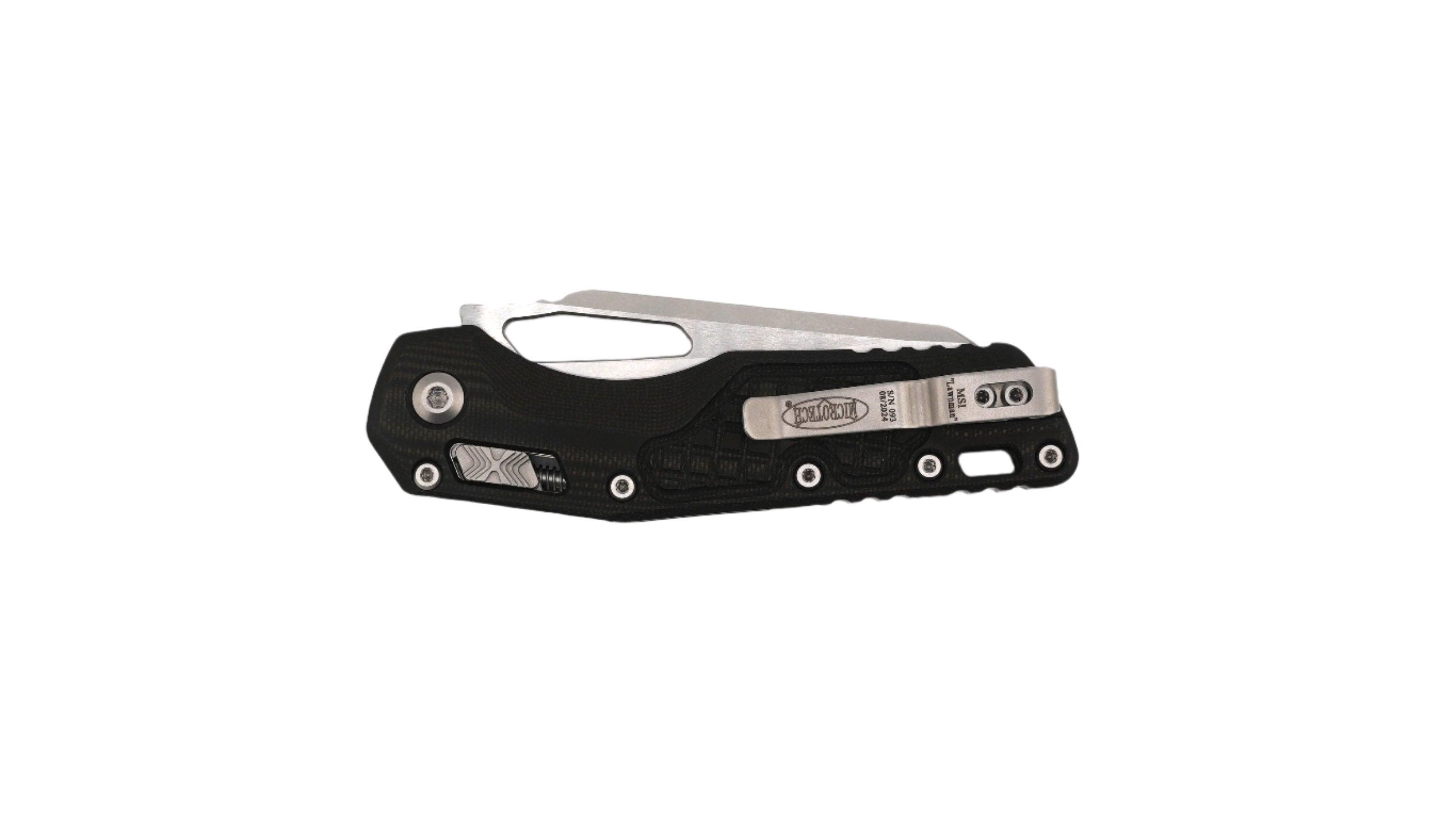 Microtech MSI S/E Tactical Black G10 Frag Stonewashed Blade 210-10FRGTBLM - NORTH RIVER OUTDOORS