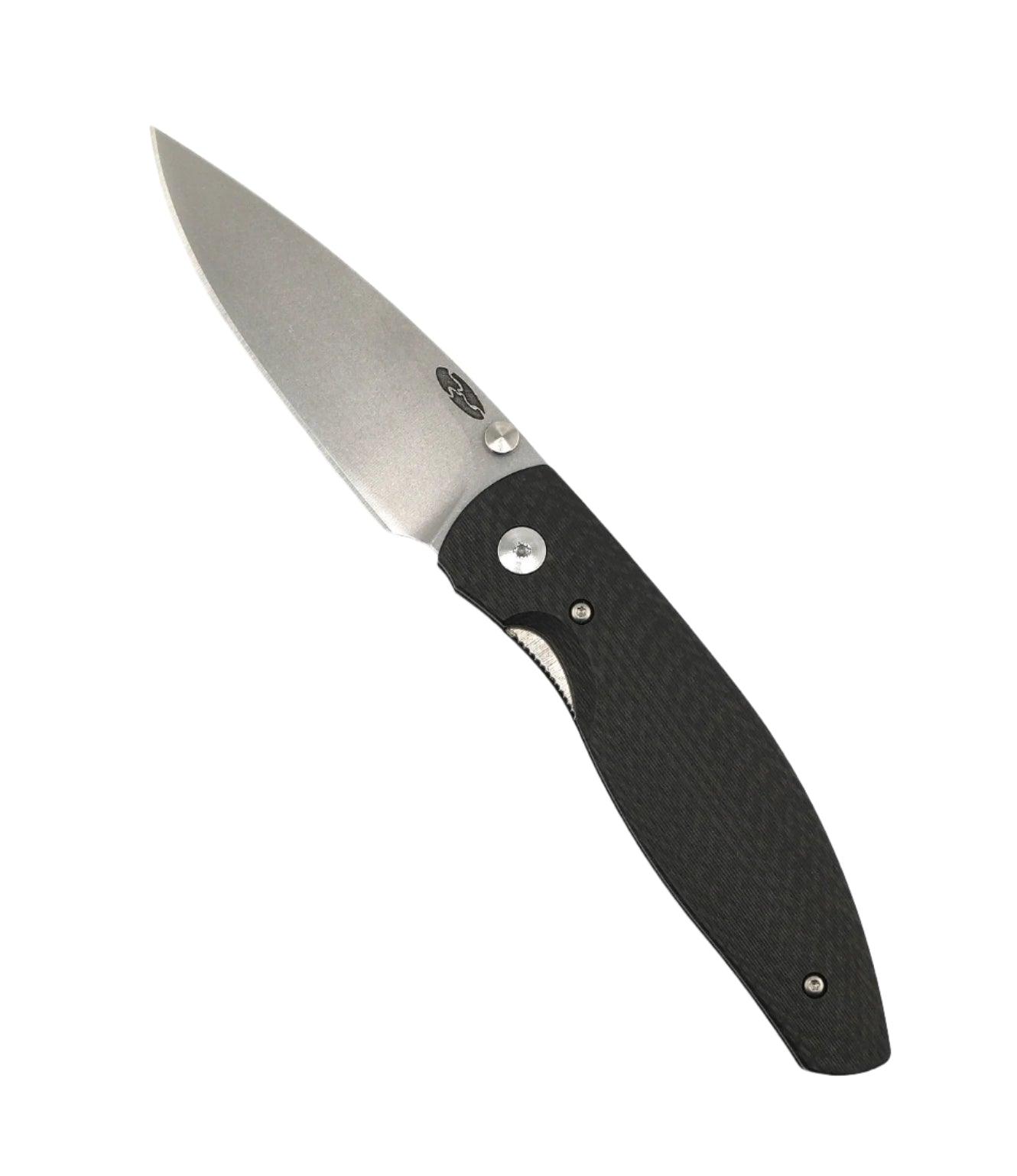 TRM Atom Liner Lock Carbon Fiber 3D Scales Stonewashed 20CV - NORTH RIVER OUTDOORS