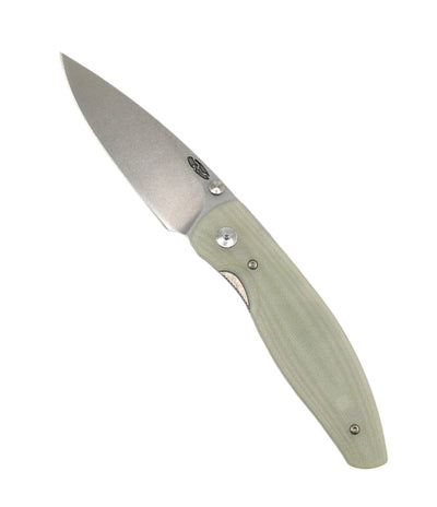 TRM Atom Liner Lock Jade G10 3D Scales Stonewashed 20CV - NORTH RIVER OUTDOORS