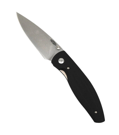 TRM Atom Liner Lock Jet Black G10 3D Scales Stonewashed 20CV - NORTH RIVER OUTDOORS