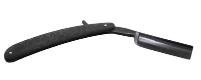 Boker Amboina Straight Razor 6/8" Black Carbon Steel Square Point Blade w/ Black Amboina Wood Handles 140919 - NORTH RIVER OUTDOORS