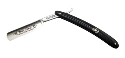 Boker King Cutter Straight Razor 5/8" Carbon Steel Blade w/ Black Synthetic Handles 140524 - NORTH RIVER OUTDOORS