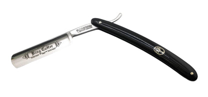 Boker King Cutter Straight Razor 5/8" Carbon Steel Blade w/ Black Synthetic Handles 140524 - NORTH RIVER OUTDOORS