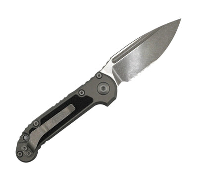 Microtech Knives LUDT S/E Gen III Apocalyptic Drop Point Natural Clear Aluminum Handles 1135-11APNC (USA) - NORTH RIVER OUTDOORS