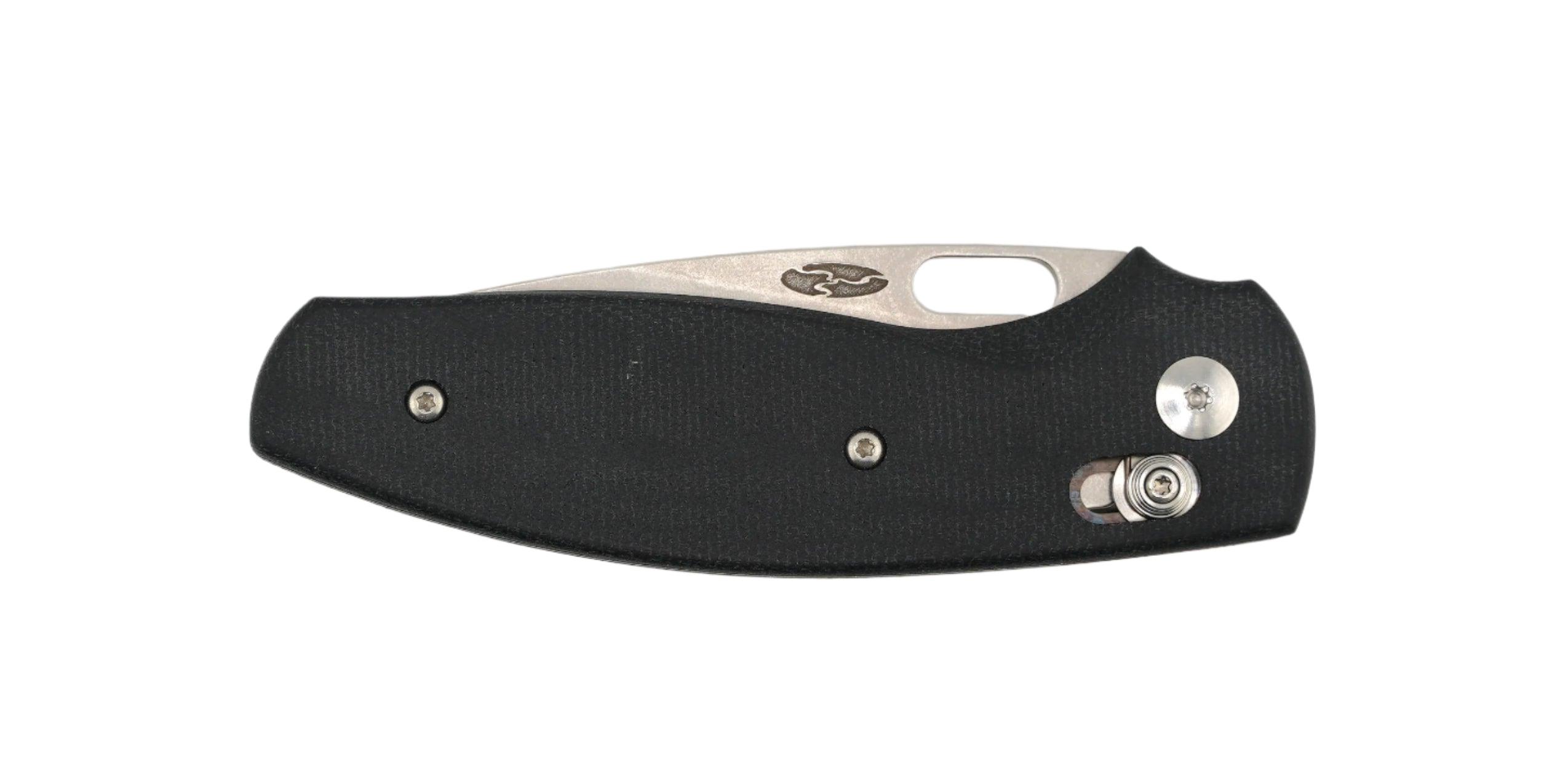 TRM BullDog River-Lok Double Black Micarta 3D Contoured Smooth Stonewashed 20CV - NORTH RIVER OUTDOORS