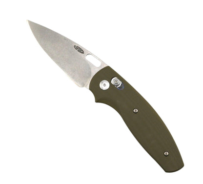 TRM BullDog River-Lok OD Green G10 3D Contoured Smooth Stonewashed 20CV - NORTH RIVER OUTDOORS