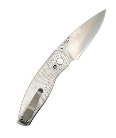 TRM Neutron 2 Linerlock 20CV Titanium 3D Contoured Textured Lizard Skin Scales - NORTH RIVER OUTDOORS