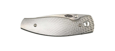 TRM Neutron 2 Linerlock 20CV Titanium 3D Contoured Textured Lizard Skin Scales - NORTH RIVER OUTDOORS