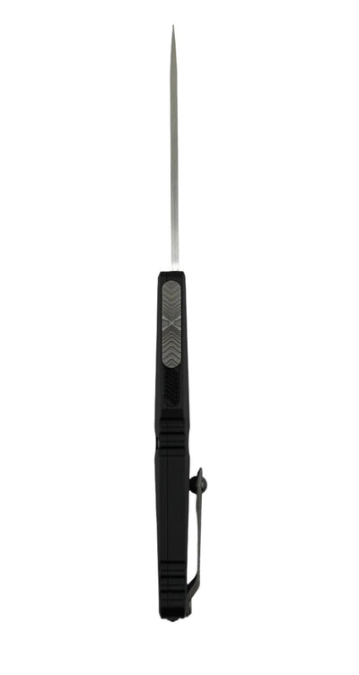 Microtech 1143-10 AP Combat Troodon Single Edge Gen III Black Handle Apocalyptic Blade - NORTH RIVER OUTDOORS