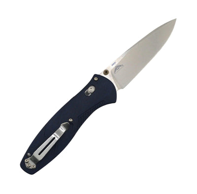 Benchmade 581-03 Barrage AXIS Assisted Folding Knife 3.6" S30V Stonewashed Drop Point Blade w/ Blue Canyon Richlite Handles - NORTH RIVER OUTDOORS