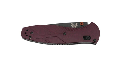 Benchmade 581BK-04 Barrage AXIS Assisted Folding Knife 3.6" S30V Black Drop Point Blade w/ Redstone Richlite Handles - NORTH RIVER OUTDOORS