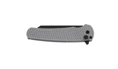 Pro-Tech 5436-BW Grey Malibu Flipper Folding Knife Grey Battle Worn Dragon Scale Handle w/ Black DLC MagnaCut - NORTH RIVER OUTDOORS