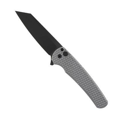 Pro-Tech 5436-BW Grey Malibu Flipper Folding Knife Grey Battle Worn Dragon Scale Handle w/ Black DLC MagnaCut - NORTH RIVER OUTDOORS
