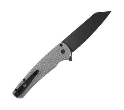 Pro-Tech 5436-BW Grey Malibu Flipper Folding Knife Grey Battle Worn Dragon Scale Handle w/ Black DLC MagnaCut - NORTH RIVER OUTDOORS