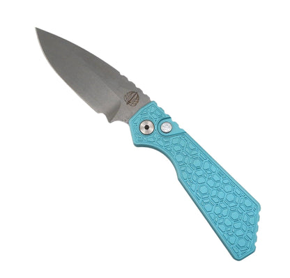 Pro-Tech PT205-Gridlock LTD T. Blue Strider Auto Blue Textured Aluminum 3" SW MagnaCut - NORTH RIVER OUTDOORS