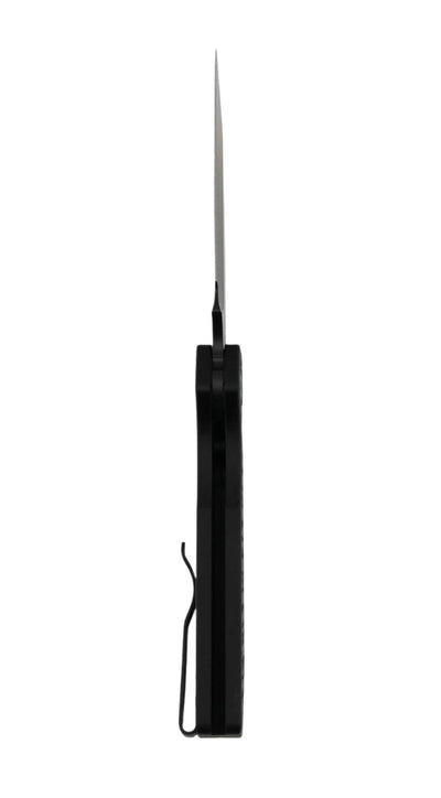 Pro-Tech PT207-Gridlock Strider Auto PT+ Black Gridlock Textured Aluminum 3" w/ Black DLC MagnaCut Blade - NORTH RIVER OUTDOORS
