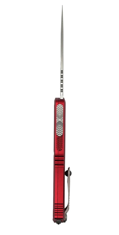 Microtech Hera II Mini Stonewashed S/E M390MK w/ Red Handle 1703M-10RD - NORTH RIVER OUTDOORS