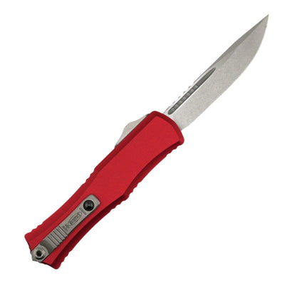 Microtech Hera II Mini Stonewashed S/E M390MK w/ Red Handle 1703M-10RD - NORTH RIVER OUTDOORS