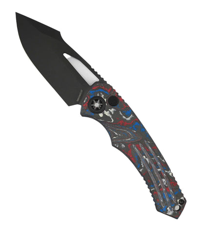 Heretic Pariah Manual Black DLC Harpoon Blade w/ USA Camo Carbon Fiber Handle - NORTH RIVER OUTDOORS