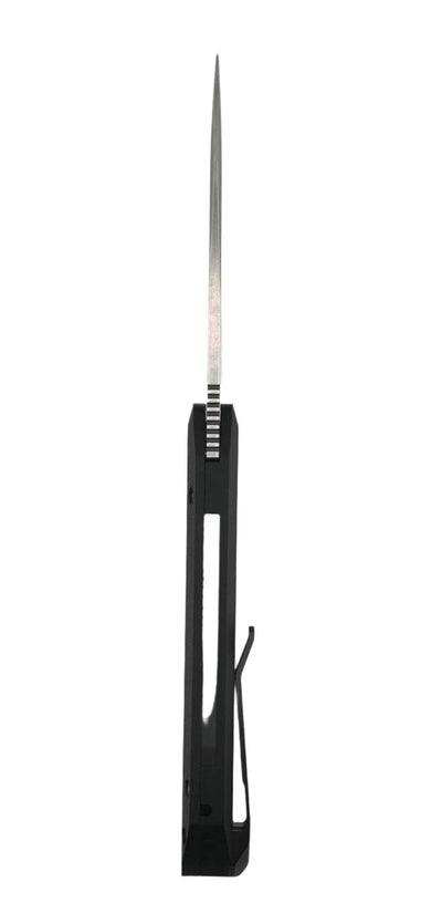 Pro-Tech Vero Synapse Stonewash Blade Black Aluminum Handle w/ Black Canvas Micarta Lid VERO1211-BLK MIC - NORTH RIVER OUTDOORS