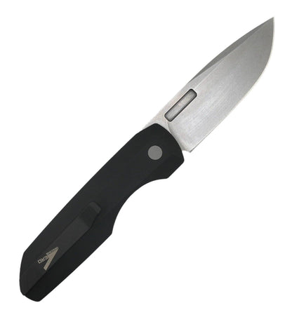 Pro-Tech Vero Synapse Stonewash Blade Black Aluminum Handle w/ Black Canvas Micarta Lid VERO1211-BLK MIC - NORTH RIVER OUTDOORS