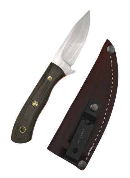 Join or Die Rimfire Fieldmate Fixed Blade Knife Green Micarta Blaze Orange G10 (2.5") - NORTH RIVER OUTDOORS