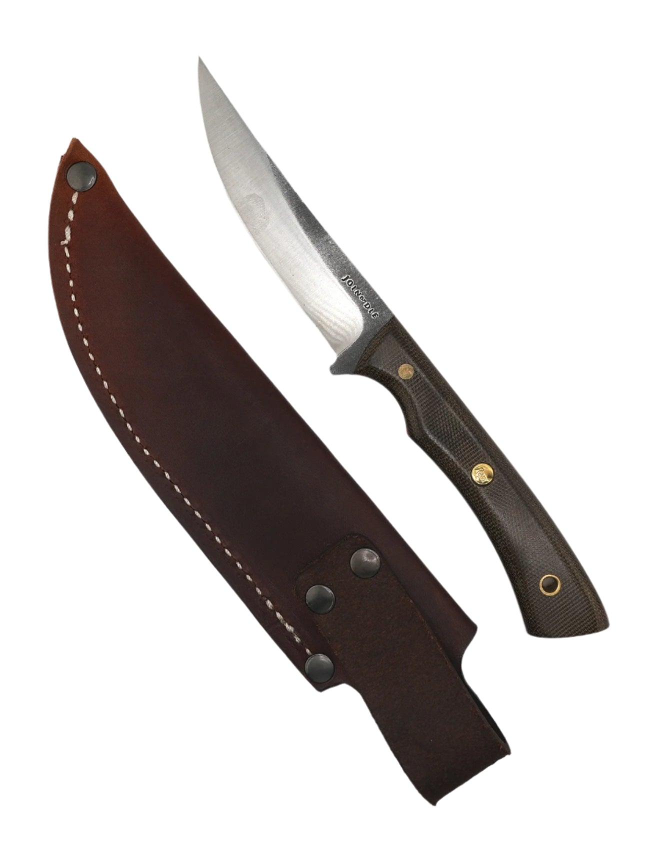 Join or Die Blueridge Bird and Trout Knife Rimfire Green Canvas Micarta Orange G-10 (USA) - NORTH RIVER OUTDOORS