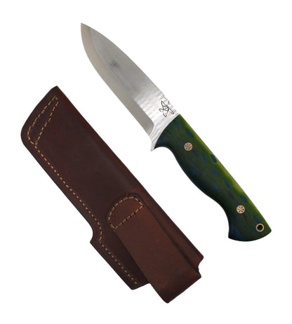 CUR Custom Kestrel Fixed Blade with Trout Pattern Handle Mosaic Pins (USA) - NORTH RIVER OUTDOORS