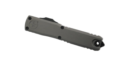 Microtech 1122-3NC Ultratech ZBP D/E Black Full Serration Blade w/ Natural Clear Aluminum Handles - NORTH RIVER OUTDOORS