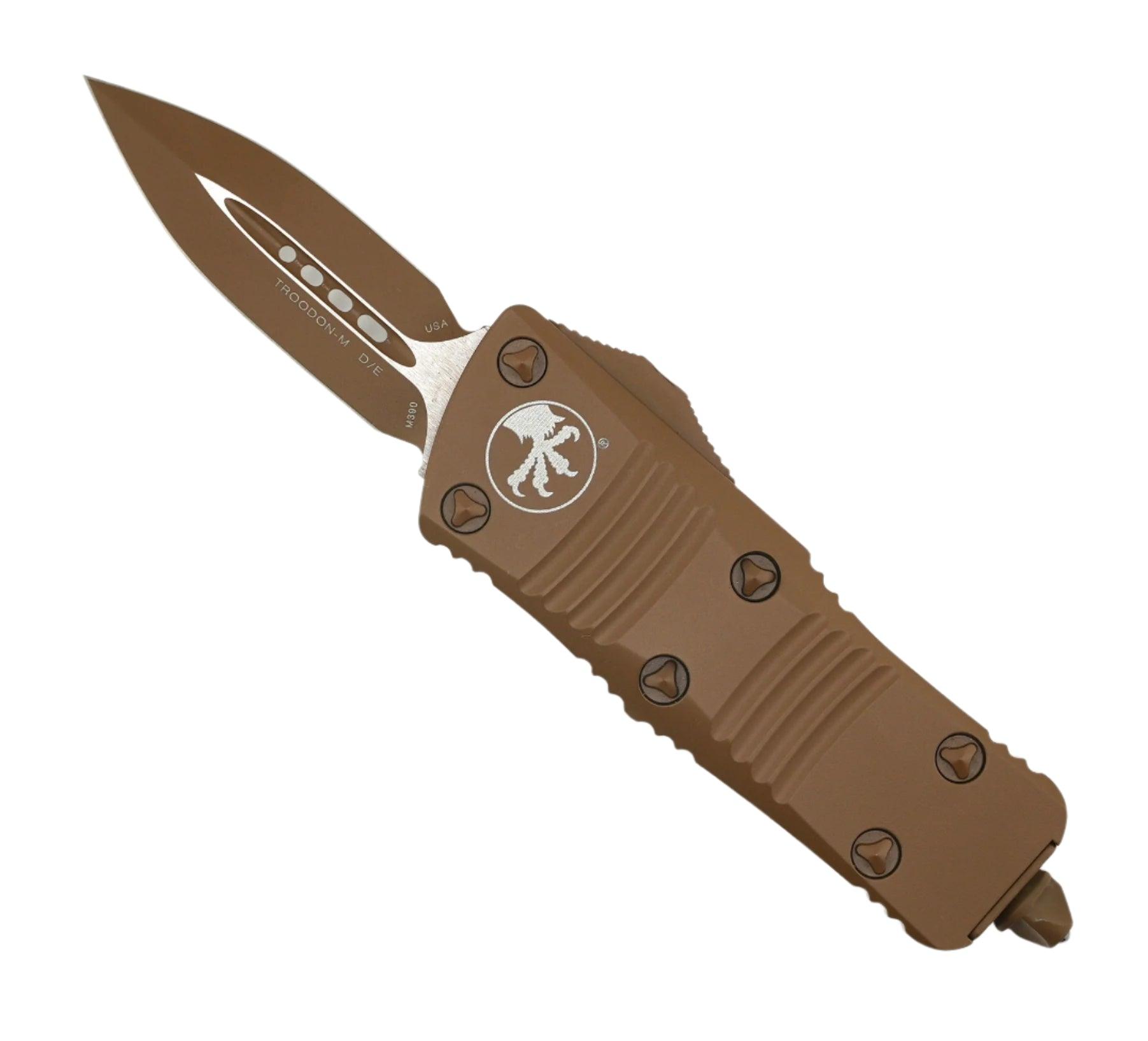 Microtech 238-1CTA Troodon Mini Cerakote D/E w/ Cerakote Tan Handle - NORTH RIVER OUTDOORS