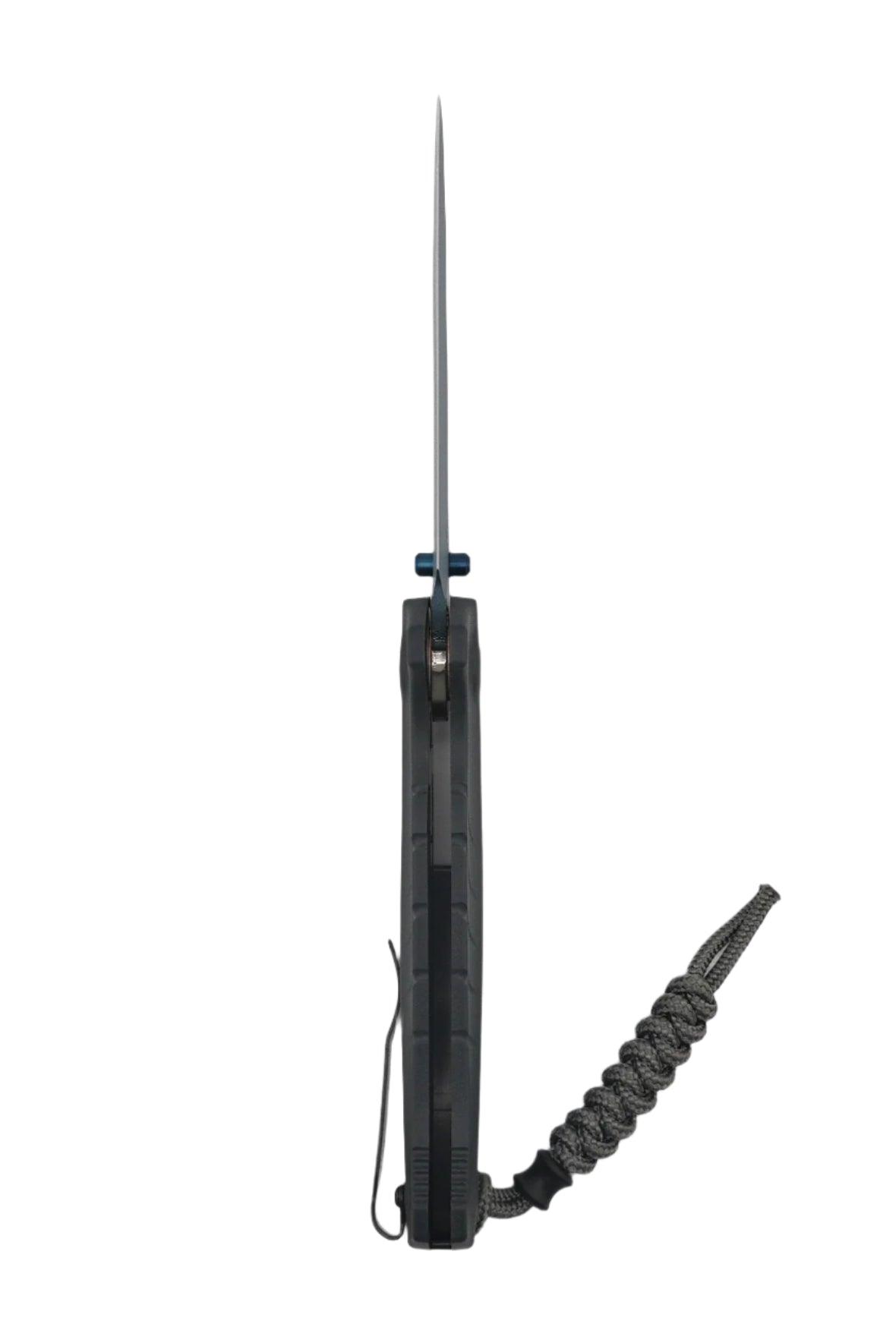 Benchmade 18060BT-01 Water Adira AXIS Folding Knife 3.88" CPM-MagnaCut Blue Cerakote Drop Point Blade w/ Tempest Gray Grivory Handles - NORTH RIVER OUTDOORS