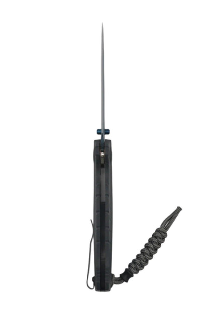 Benchmade 18060BT-01 Water Adira AXIS Folding Knife 3.88" CPM-MagnaCut Blue Cerakote Drop Point Blade w/ Tempest Gray Grivory Handles - NORTH RIVER OUTDOORS