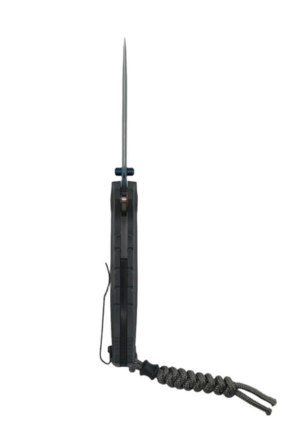 Benchmade 18065SBT-01 Water Mini Adira Folding Knife 3.21" CPM-MagnaCut Blue Cerakote Serrated Drop Point Blade w/ Tempest Gray Grivory Handles - NORTH RIVER OUTDOORS