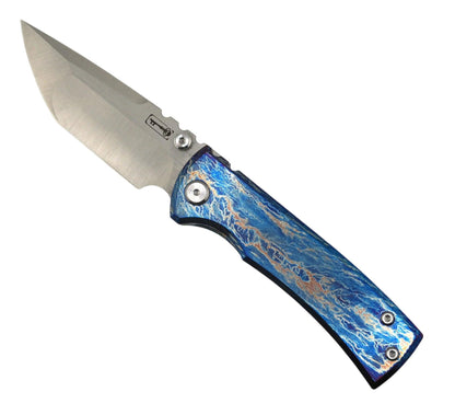 Custom Chaves Redencion Street Titanium Tanto Knife "Zeus's Bolt" - NORTH RIVER OUTDOORS