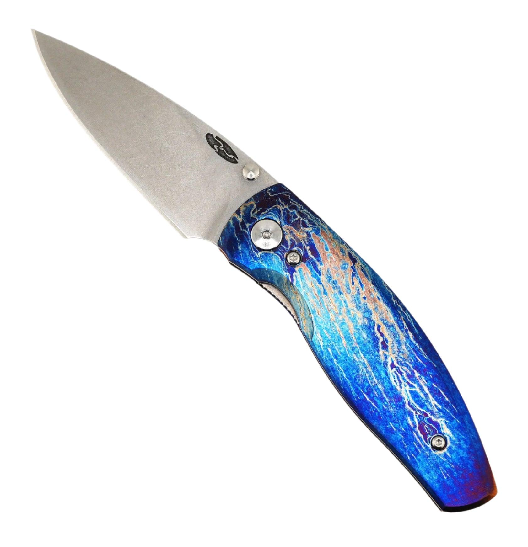Custom TRM Neutron 2 Linerlock 20CV Titanium Flat Heat Entropic Finish (Limited Run) - NORTH RIVER OUTDOORS