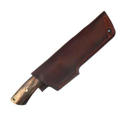 CUR Custom Nessmuk Bushcraft Fixed Blade with Spalted Maple Wood Handle Mosaic Pins (USA) - NORTH RIVER OUTDOORS