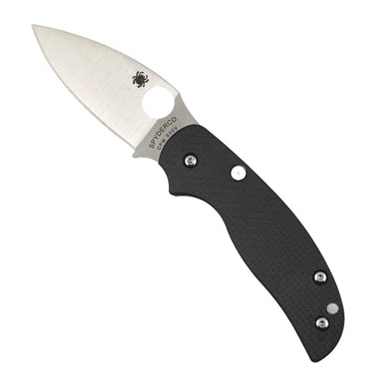 Spyderco Sage 6 Button Compression Lock Folding Knife 3" CPM-S30V Satin Blade Carbon Fiber G10 Handles - NORTH RIVER OUTDOORS