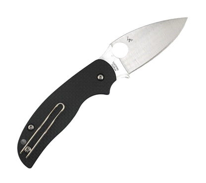 Spyderco Sage 6 Button Compression Lock Folding Knife 3" CPM-S30V Satin Blade Carbon Fiber G10 Handles - NORTH RIVER OUTDOORS