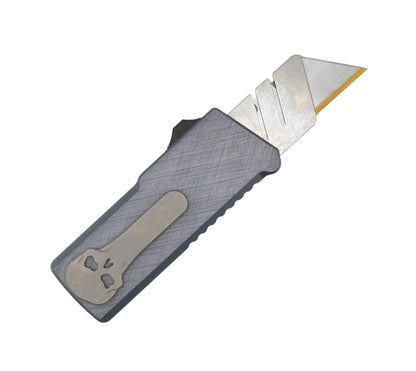 Chaves C.H.U.B Auto OTF with Crosshatch Blue Steel Grey Handles (USA) - NORTH RIVER OUTDOORS