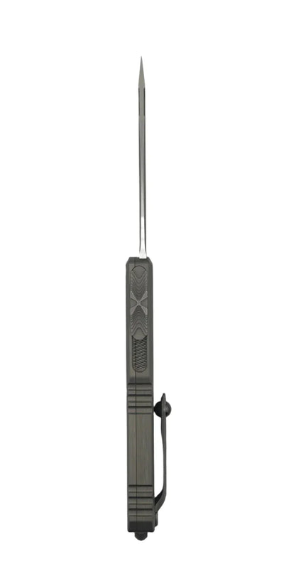 Microtech 1123-12APNC Ultratech ZBP T/E Apocalyptic Full Serration Blade w/ Natural Clear Aluminum Handles - NORTH RIVER OUTDOORS