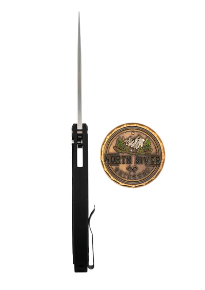 Protech Cambria 2 Red Black handle Red TechnoCarbo Inlay & Black Lip Pear button inlay - NORTH RIVER OUTDOORS