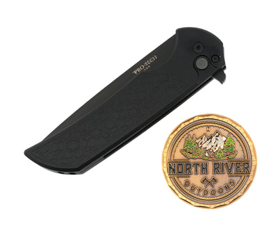 Pro-Tech Mordax MX106-Gridlock Textured DLC MagnaCut Knife (USA) - NORTH RIVER OUTDOORS