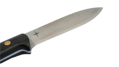 Bark River Mini Kephart Knife 3V Carbon Fiber Blue Liners Mosaic Pins #2 (USA) - NORTH RIVER OUTDOORS