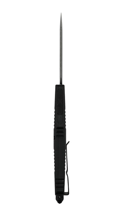 Microtech 142-3T Combat Troodon D/E - Black Handle - Full Serrations