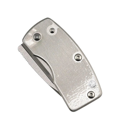 G. Sakai Stainless Skull Money Clip Folding Knife Engravable (Japan)